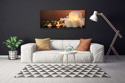 Quadro canvas Velas para banheira