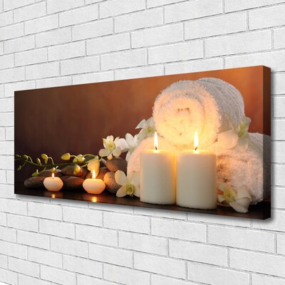 Quadro canvas Velas para banheira