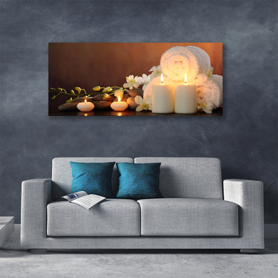 Quadro canvas Velas para banheira
