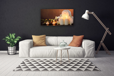Quadro canvas Velas para banheira