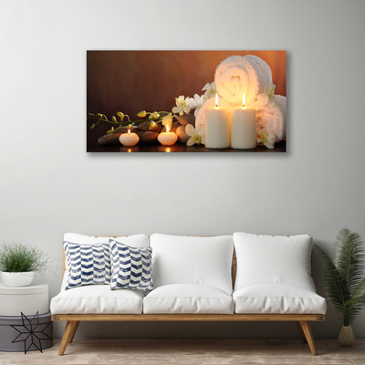 Quadro canvas Velas para banheira