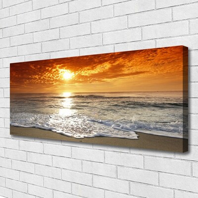 Quadro em tela Paisagem do Mar e do Sol