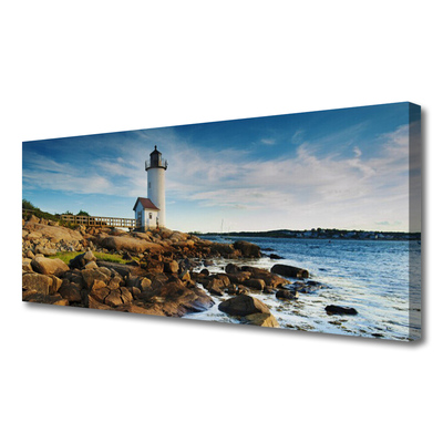 Quadro em tela Paisagem do Farol