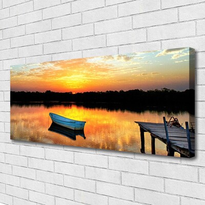 Quadro em tela Paisagem do Lago da Ponte do Barco