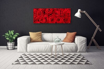 Quadro canvas Planta de flores rosas