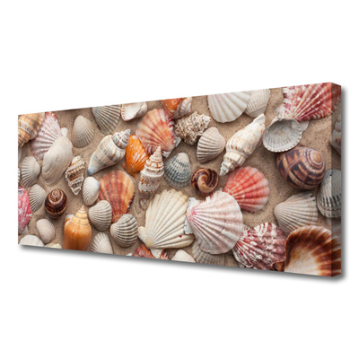 Quadro canvas Arte em areia de crustáceos