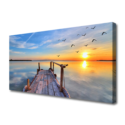 Quadro em tela Arquitetura da Ponte Marítima