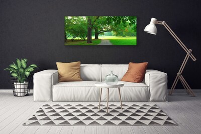 Quadro em tela Caminho da Natureza das Árvores