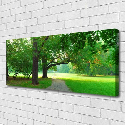 Quadro em tela Caminho da Natureza das Árvores