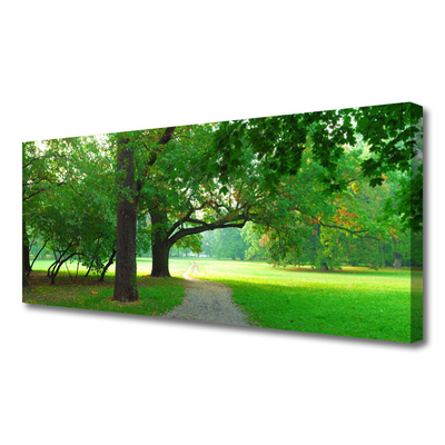 Quadro em tela Caminho da Natureza das Árvores