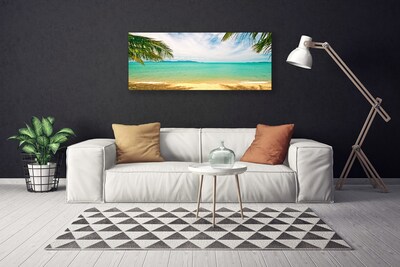 Quadro em tela Paisagem de praia e mar