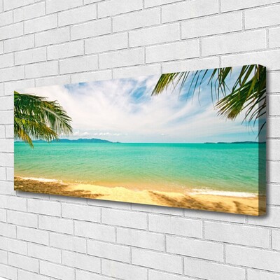Quadro em tela Paisagem de praia e mar