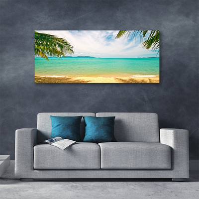 Quadro em tela Paisagem de praia e mar
