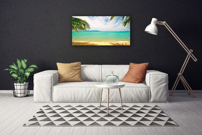 Quadro em tela Paisagem de praia e mar