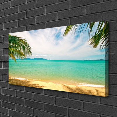 Quadro em tela Paisagem de praia e mar