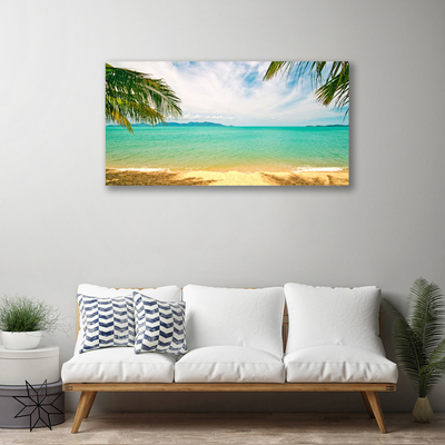 Quadro em tela Paisagem de praia e mar