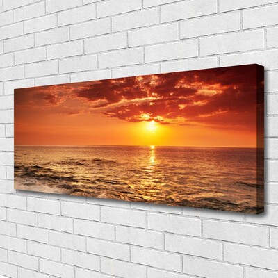 Quadro canvas Paisagem do Mar e do Sol