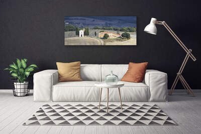 Quadro em tela Paisagem de árvores de prado