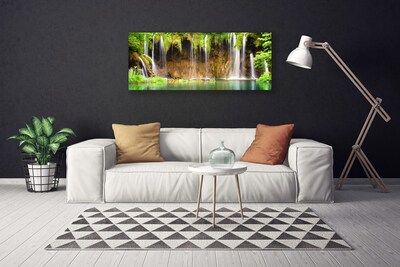 Quadro canvas Cachoeira Lago Natureza