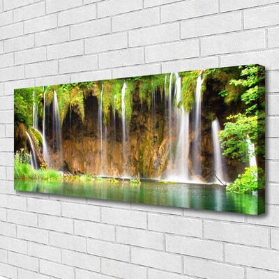 Quadro canvas Cachoeira Lago Natureza