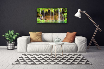 Quadro canvas Cachoeira Lago Natureza