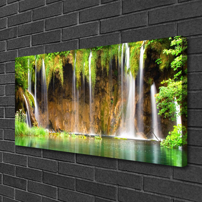 Quadro canvas Cachoeira Lago Natureza