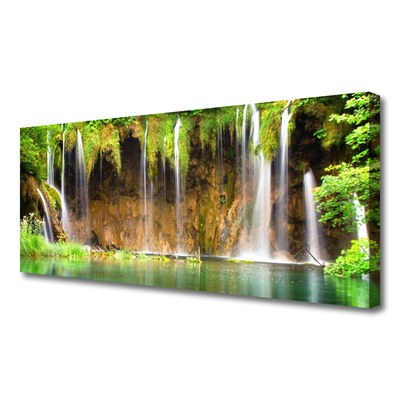 Quadro canvas Cachoeira Lago Natureza