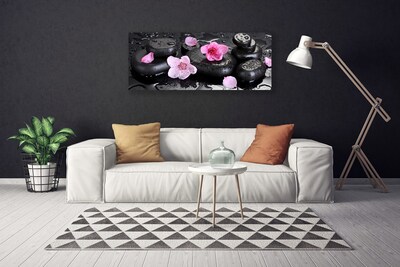 Quadro canvas Arte em Pedras de Flores