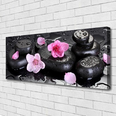 Quadro canvas Arte em Pedras de Flores