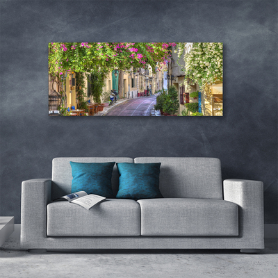 Quadro canvas Beco Flores Casas Planta