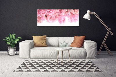 Quadro em tela Planta de flores rosas