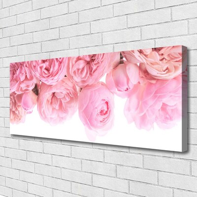 Quadro em tela Planta de flores rosas
