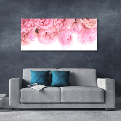 Quadro em tela Planta de flores rosas