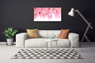 Quadro em tela Planta de flores rosas