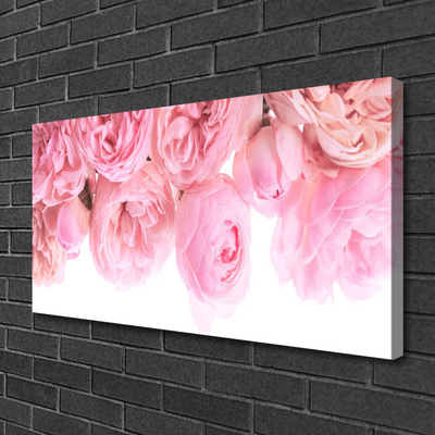 Quadro em tela Planta de flores rosas