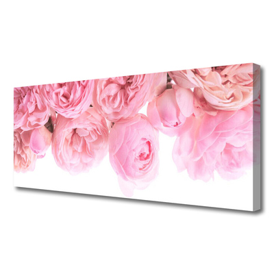 Quadro em tela Planta de flores rosas