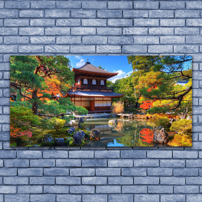 Quadro em tela Paisagem de jardim do Japão