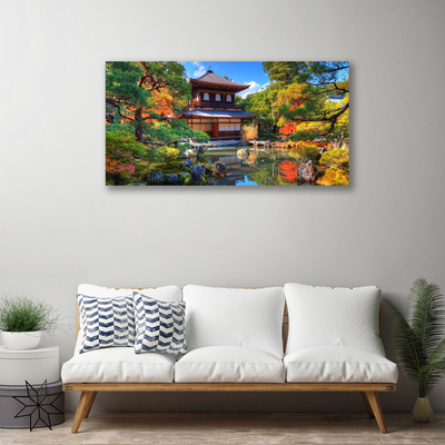Quadro em tela Paisagem de jardim do Japão