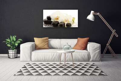 Quadro canvas Arte em Pedras de Flores