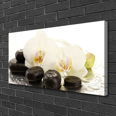 Quadro canvas Arte em Pedras de Flores