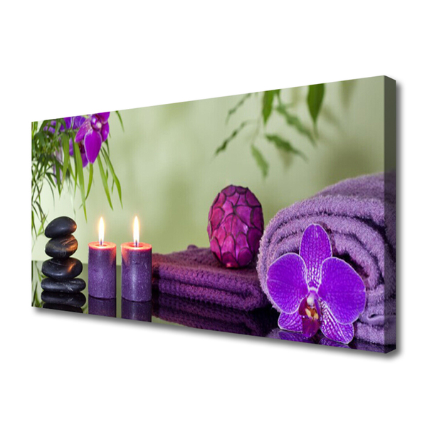 Quadro canvas Pedras Velas Arte