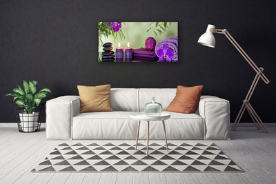 Quadro canvas Pedras Velas Arte
