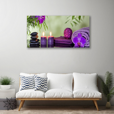 Quadro canvas Pedras Velas Arte