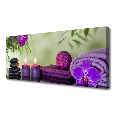 Quadro canvas Pedras Velas Arte