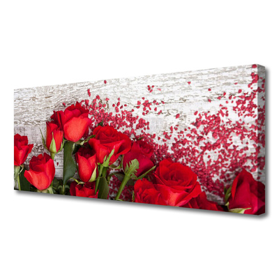 Quadro em tela Planta de flores rosas