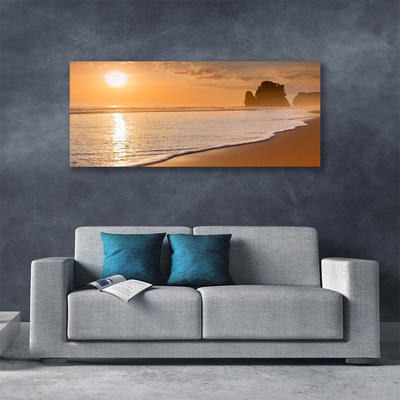 Quadro canvas Mar Praia Sol Paisagem