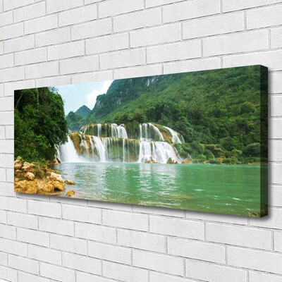 Quadro canvas Paisagem de cachoeira de floresta