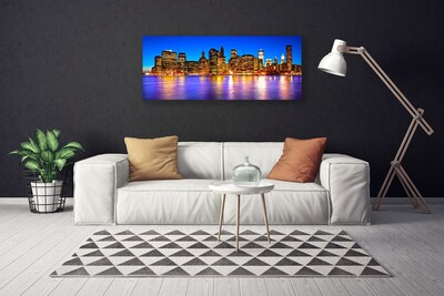 Quadro em tela Arranha-céus Casas da Cidade