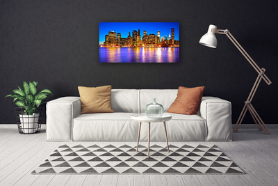 Quadro em tela Arranha-céus Casas da Cidade