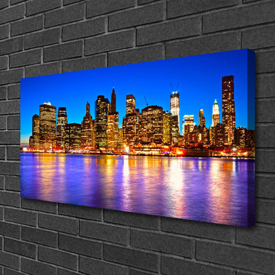 Quadro em tela Arranha-céus Casas da Cidade